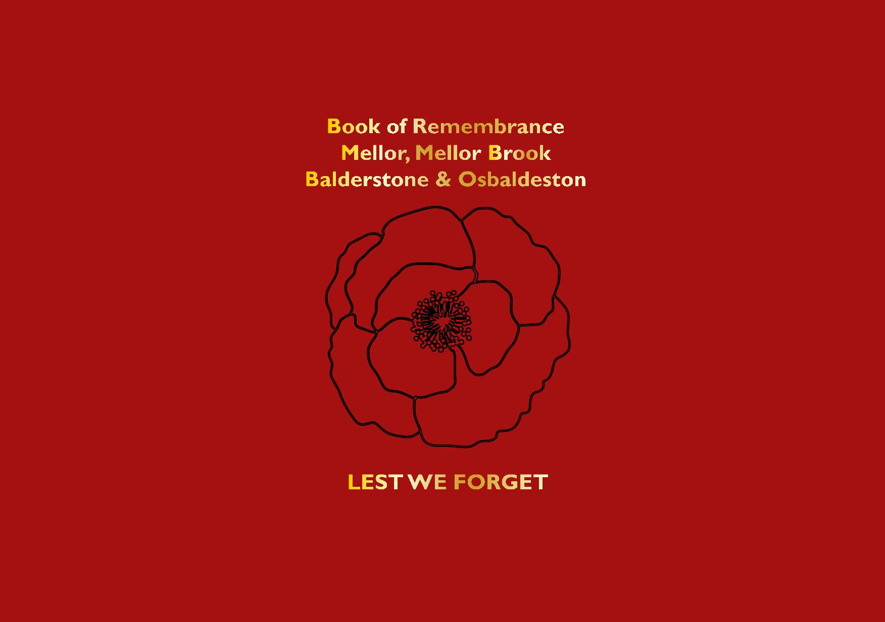 Front Cover Book of remembrance